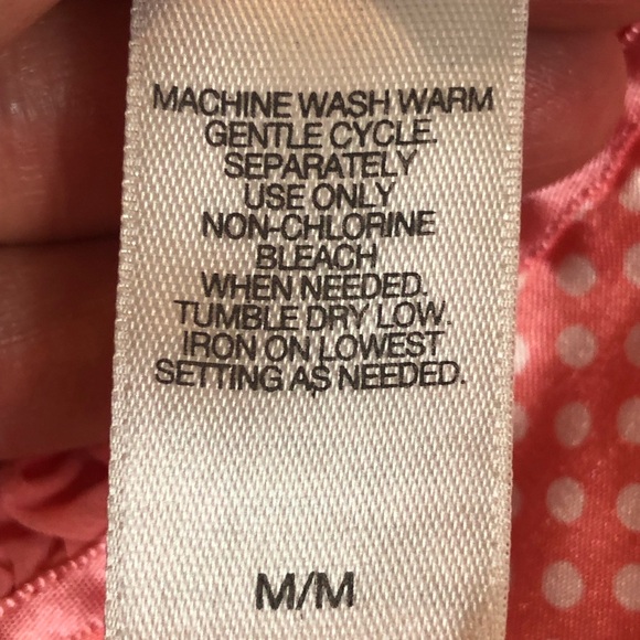 Adonna Pink and White Polka Dot Slip Dress Size Medium - Picture 7 of 9